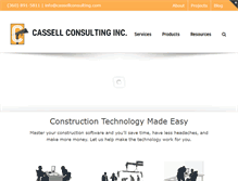 Tablet Screenshot of cassellconsulting.com